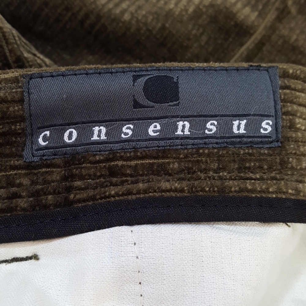 Consensus Corduroy Men's Pants 34x31 Olive Green - Picture 6 of 8